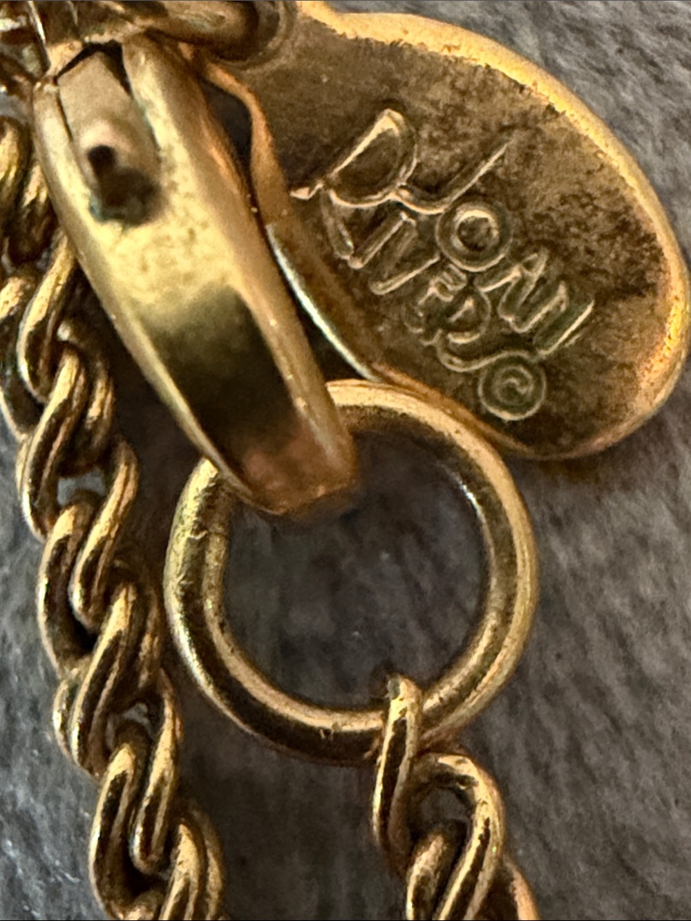 Joan Rivers Gold Rope Chain Necklace with Heart Tag - Picture 3 of 3